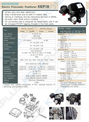 KEP positioner user manual