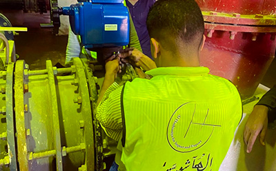 Understand the operation status of the electric push KE120 installed in the Egyptian water treatment project